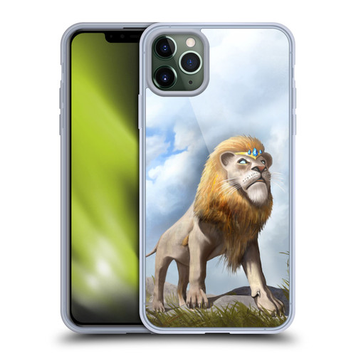 Anthony Christou Fantasy Art King Of Lions Soft Gel Case for Apple iPhone 11 Pro Max