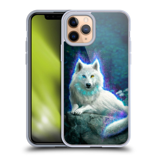 Anthony Christou Fantasy Art White Wolf Soft Gel Case for Apple iPhone 11 Pro