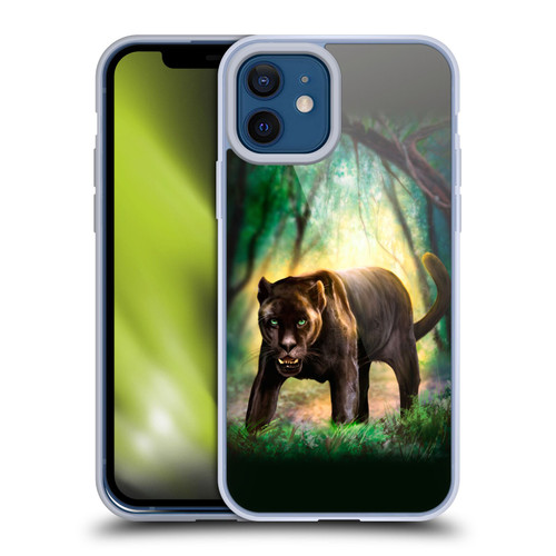 Anthony Christou Fantasy Art Black Panther Soft Gel Case for Apple iPhone 12 / iPhone 12 Pro