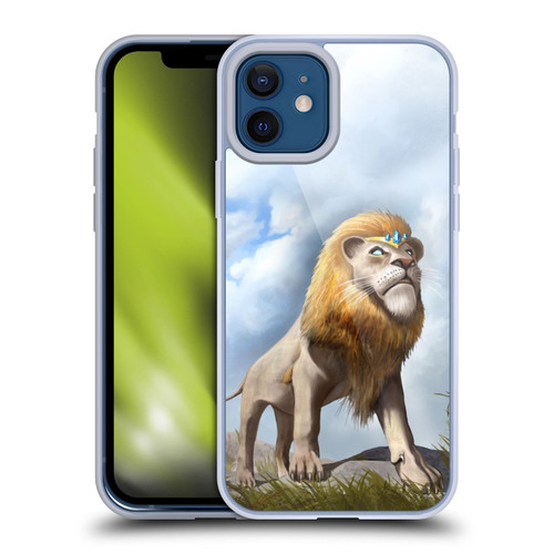 Anthony Christou Fantasy Art King Of Lions Soft Gel Case for Apple iPhone 12 / iPhone 12 Pro