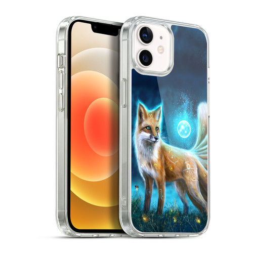 Anthony Christou Fantasy Art Magic Fox In Moonlight Soft Gel Case for Apple iPhone 12 / iPhone 12 Pro & MagSafe