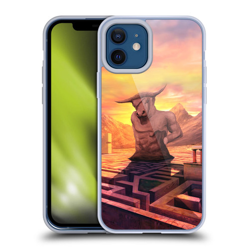Anthony Christou Fantasy Art Minotaur In Labyrinth Soft Gel Case for Apple iPhone 12 / iPhone 12 Pro
