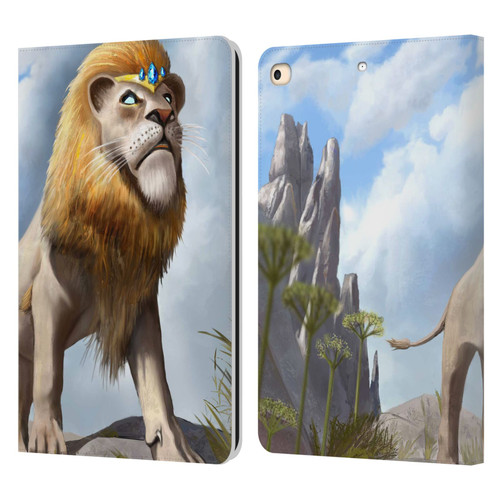 Anthony Christou Fantasy Art King Of Lions Leather Book Wallet Case Cover For Apple iPad 9.7 2017 / iPad 9.7 2018