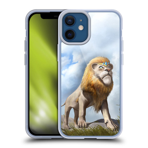Anthony Christou Fantasy Art King Of Lions Soft Gel Case for Apple iPhone 12 Mini
