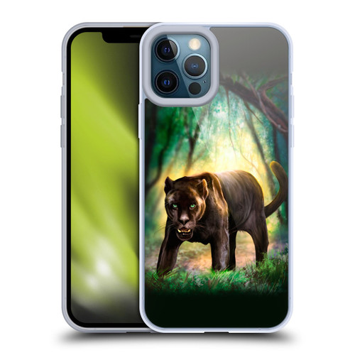 Anthony Christou Fantasy Art Black Panther Soft Gel Case for Apple iPhone 12 Pro Max