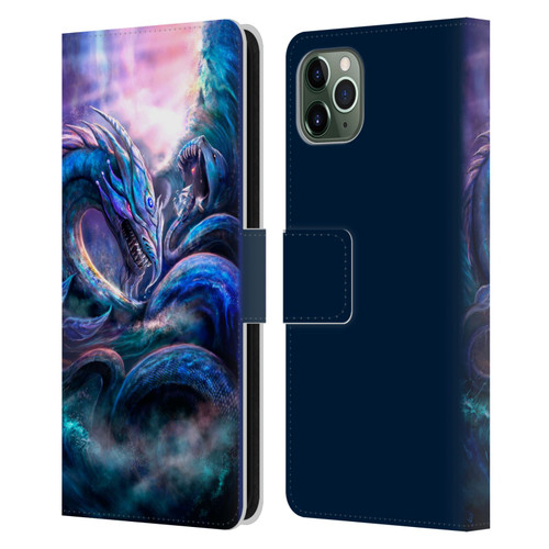 Anthony Christou Fantasy Art Leviathan Dragon Leather Book Wallet Case Cover For Apple iPhone 11 Pro Max