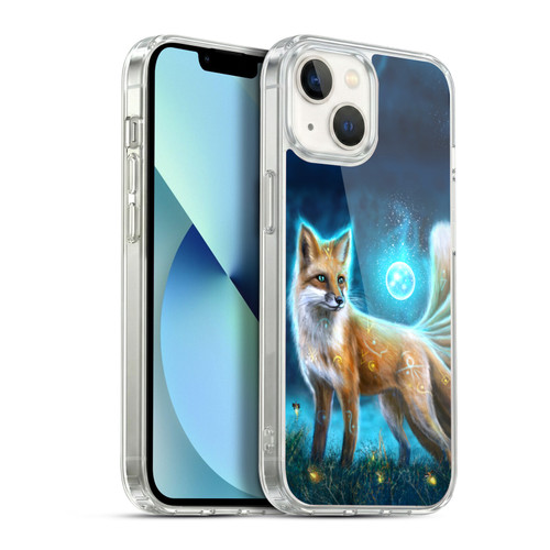 Anthony Christou Fantasy Art Magic Fox In Moonlight Soft Gel Case for Apple iPhone 13