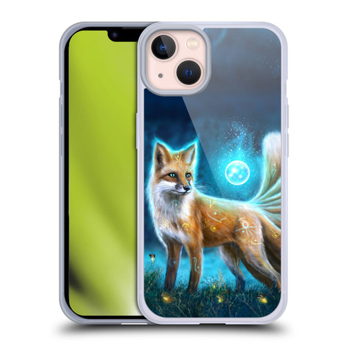 Anthony Christou Fantasy Art Magic Fox In Moonlight Soft Gel Case for Apple iPhone 13