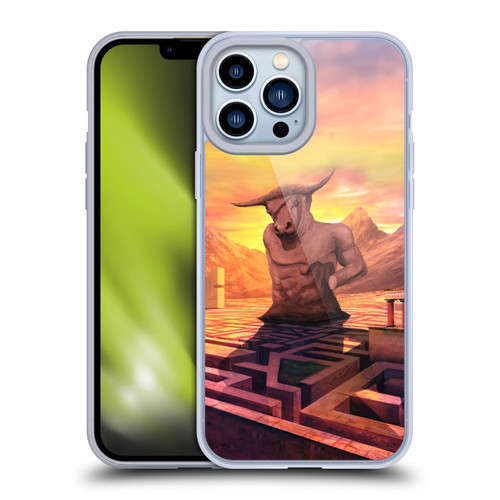 Anthony Christou Fantasy Art Minotaur In Labyrinth Soft Gel Case for Apple iPhone 13 Pro Max