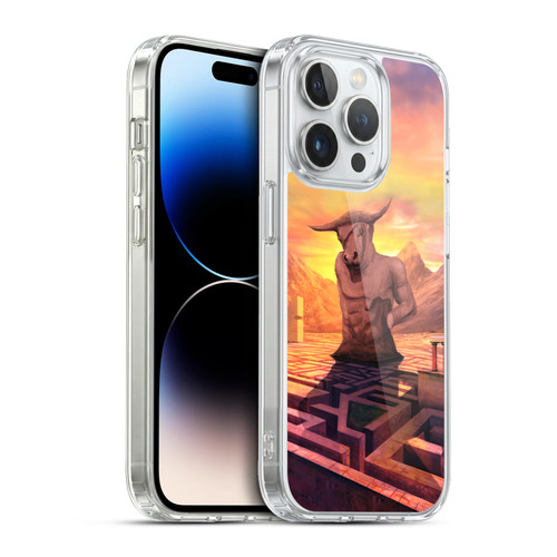 Anthony Christou Fantasy Art Minotaur In Labyrinth Soft Gel Case for Apple iPhone 13 Pro & MagSafe