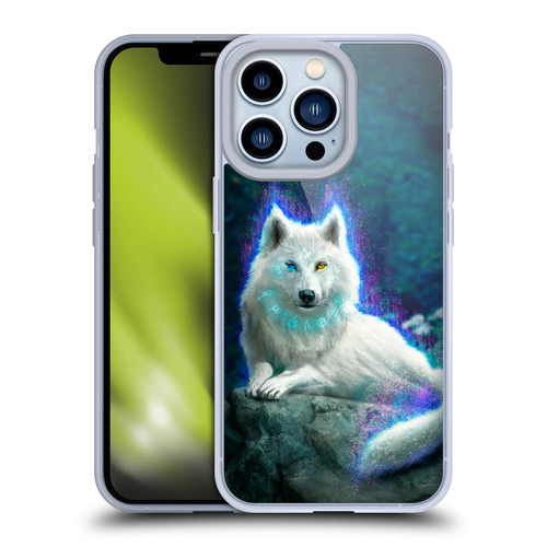 Anthony Christou Fantasy Art White Wolf Soft Gel Case for Apple iPhone 13 Pro