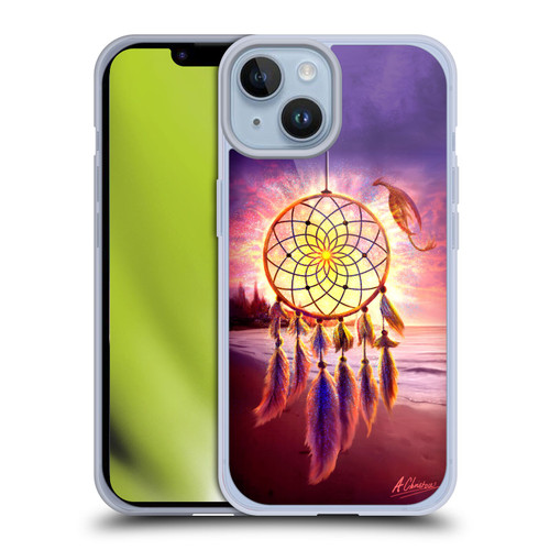Anthony Christou Fantasy Art Beach Dragon Dream Catcher Soft Gel Case for Apple iPhone 14