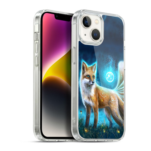 Anthony Christou Fantasy Art Magic Fox In Moonlight Soft Gel Case for Apple iPhone 14