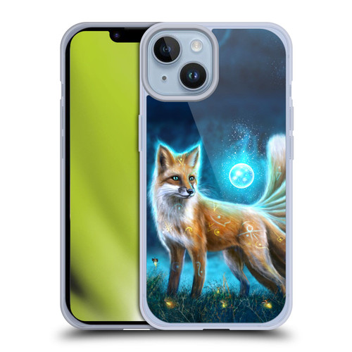 Anthony Christou Fantasy Art Magic Fox In Moonlight Soft Gel Case for Apple iPhone 14