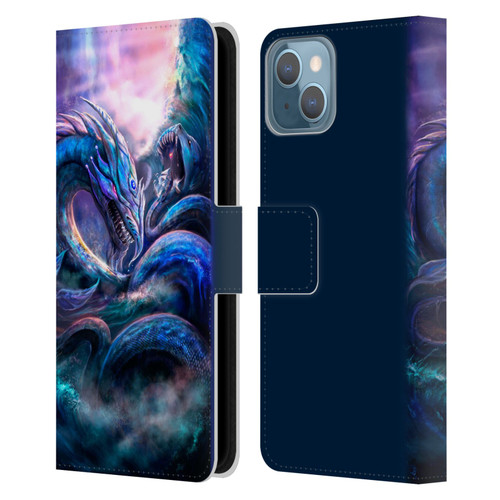 Anthony Christou Fantasy Art Leviathan Dragon Leather Book Wallet Case Cover For Apple iPhone 13