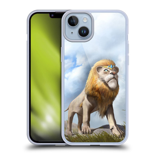 Anthony Christou Fantasy Art King Of Lions Soft Gel Case for Apple iPhone 14 Plus