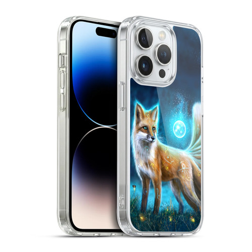 Anthony Christou Fantasy Art Magic Fox In Moonlight Soft Gel Case for Apple iPhone 14 Pro & MagSafe