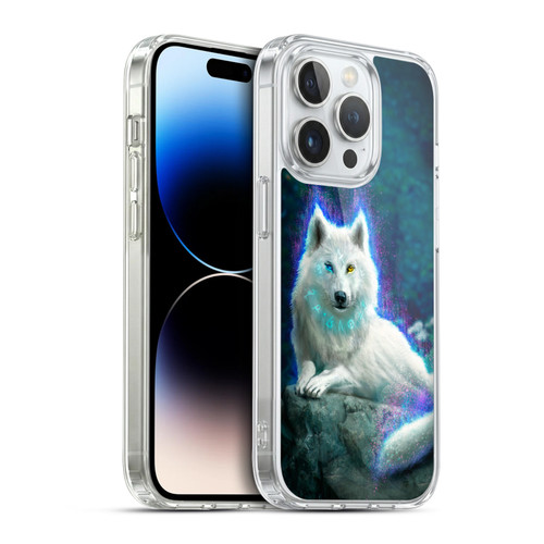 Anthony Christou Fantasy Art White Wolf Soft Gel Case for Apple iPhone 14 Pro & MagSafe