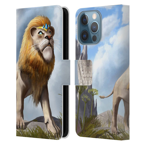 Anthony Christou Fantasy Art King Of Lions Leather Book Wallet Case Cover For Apple iPhone 13 Pro