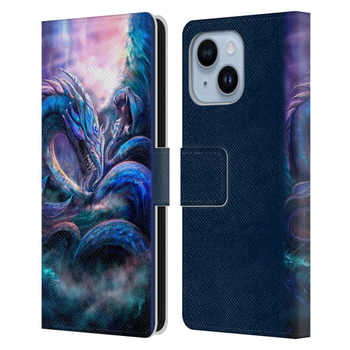 Anthony Christou Fantasy Art Leviathan Dragon Leather Book Wallet Case Cover For Apple iPhone 14 Plus