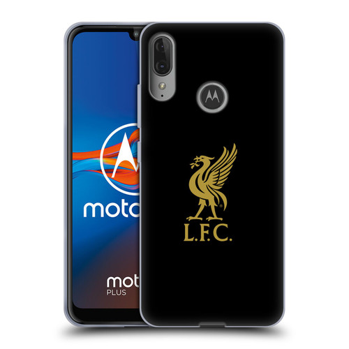 Liverpool Football Club Liver Bird Gold Logo On Black Soft Gel Case for Motorola Moto E6 Plus