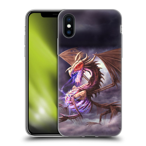 Anthony Christou Fantasy Art Bone Dragon Soft Gel Case for Apple iPhone X / iPhone XS