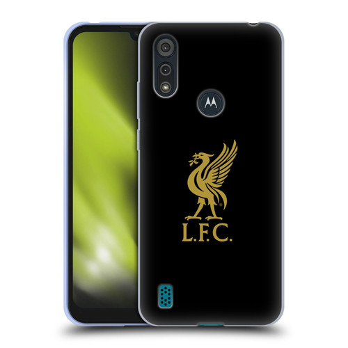 Liverpool Football Club Liver Bird Gold Logo On Black Soft Gel Case for Motorola Moto E6s (2020)