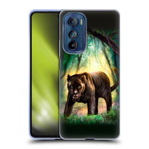 Anthony Christou Fantasy Art Black Panther Soft Gel Case for Motorola Edge 30