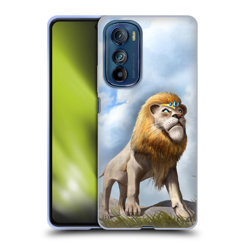 Anthony Christou Fantasy Art King Of Lions Soft Gel Case for Motorola Edge 30