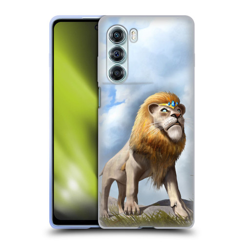 Anthony Christou Fantasy Art King Of Lions Soft Gel Case for Motorola Edge S30 / Moto G200 5G