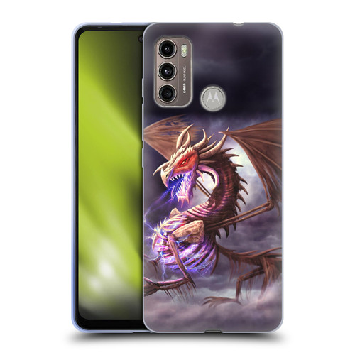 Anthony Christou Fantasy Art Bone Dragon Soft Gel Case for Motorola Moto G60 / Moto G40 Fusion