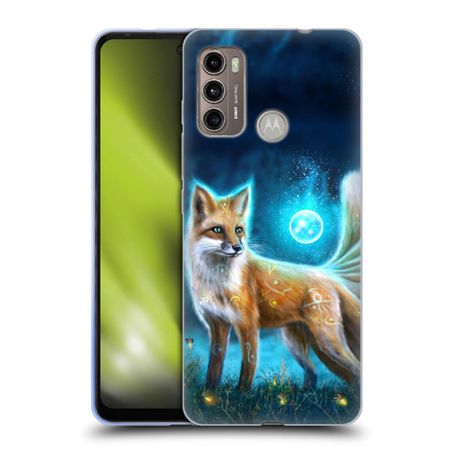 Anthony Christou Fantasy Art Magic Fox In Moonlight Soft Gel Case for Motorola Moto G60 / Moto G40 Fusion