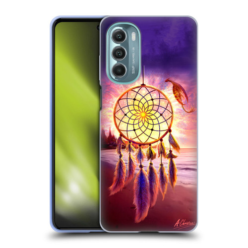 Anthony Christou Fantasy Art Beach Dragon Dream Catcher Soft Gel Case for Motorola Moto G Stylus 5G (2022)