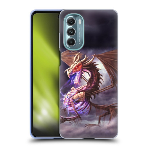 Anthony Christou Fantasy Art Bone Dragon Soft Gel Case for Motorola Moto G Stylus 5G (2022)