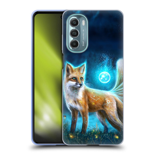 Anthony Christou Fantasy Art Magic Fox In Moonlight Soft Gel Case for Motorola Moto G Stylus 5G (2022)