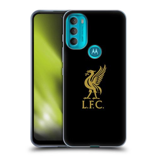 Liverpool Football Club Liver Bird Gold Logo On Black Soft Gel Case for Motorola Moto G71 5G