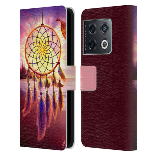 Anthony Christou Fantasy Art Beach Dragon Dream Catcher Leather Book Wallet Case Cover For OnePlus 10 Pro
