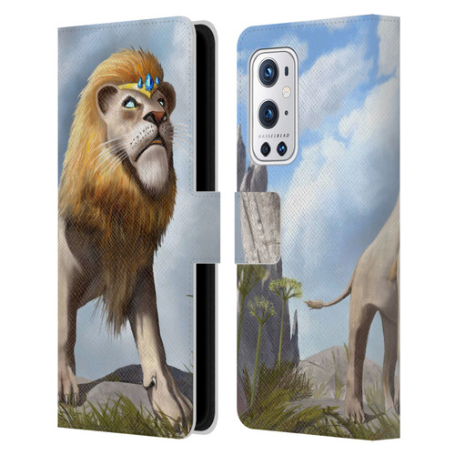 Anthony Christou Fantasy Art King Of Lions Leather Book Wallet Case Cover For OnePlus 9 Pro