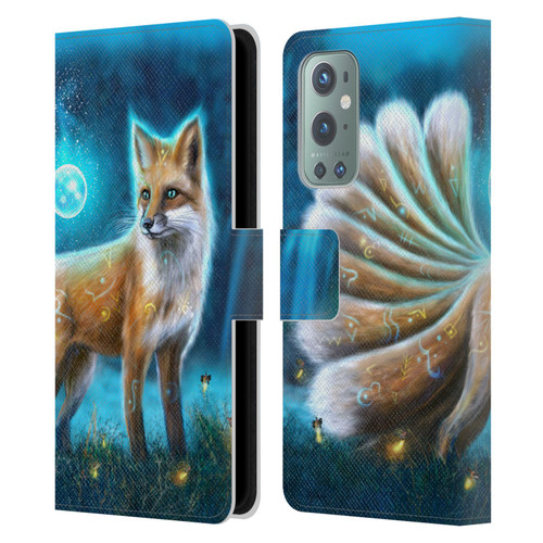 Anthony Christou Fantasy Art Magic Fox In Moonlight Leather Book Wallet Case Cover For OnePlus 9