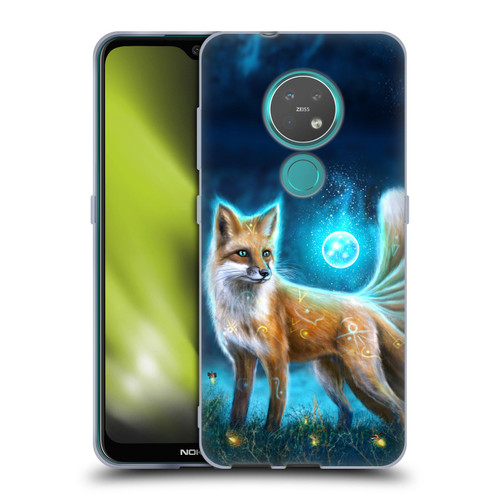 Anthony Christou Fantasy Art Magic Fox In Moonlight Soft Gel Case for Nokia 6.2 / 7.2