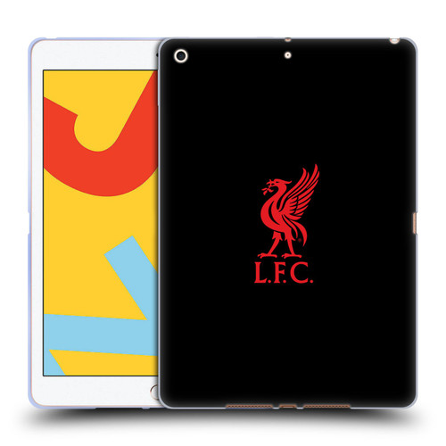 Liverpool Football Club Liver Bird Red Logo On Black Soft Gel Case for Apple iPad 10.2 2019/2020/2021