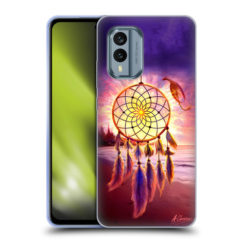 Anthony Christou Fantasy Art Beach Dragon Dream Catcher Soft Gel Case for Nokia X30