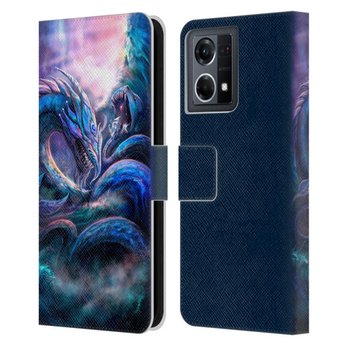 Anthony Christou Fantasy Art Leviathan Dragon Leather Book Wallet Case Cover For OPPO Reno8 4G