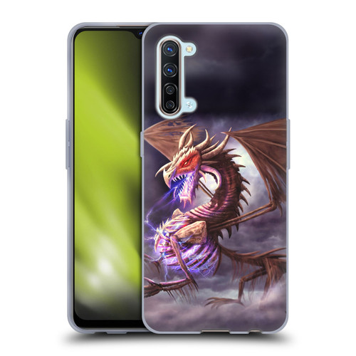 Anthony Christou Fantasy Art Bone Dragon Soft Gel Case for OPPO Find X2 Lite 5G