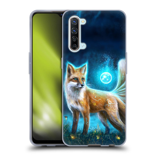 Anthony Christou Fantasy Art Magic Fox In Moonlight Soft Gel Case for OPPO Find X2 Lite 5G