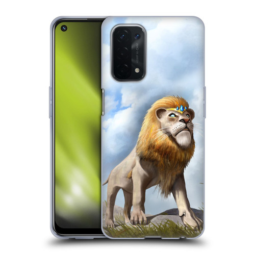 Anthony Christou Fantasy Art King Of Lions Soft Gel Case for OPPO A54 5G