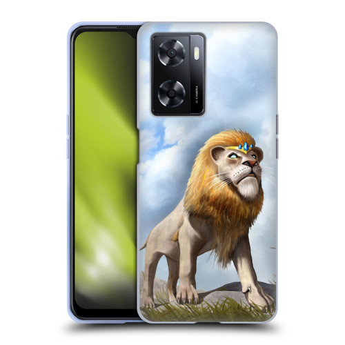 Anthony Christou Fantasy Art King Of Lions Soft Gel Case for OPPO A57s