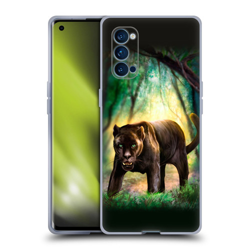 Anthony Christou Fantasy Art Black Panther Soft Gel Case for OPPO Reno 4 Pro 5G