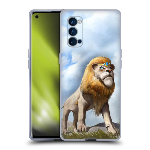 Anthony Christou Fantasy Art King Of Lions Soft Gel Case for OPPO Reno 4 Pro 5G