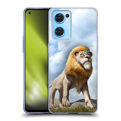 Anthony Christou Fantasy Art King Of Lions Soft Gel Case for OPPO Reno7 5G / Find X5 Lite